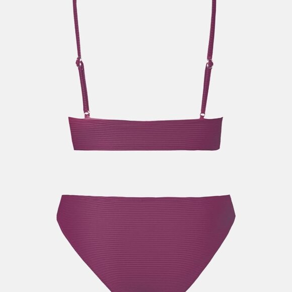 Burgundy cupshe swimsuit - Picture 4 of 8